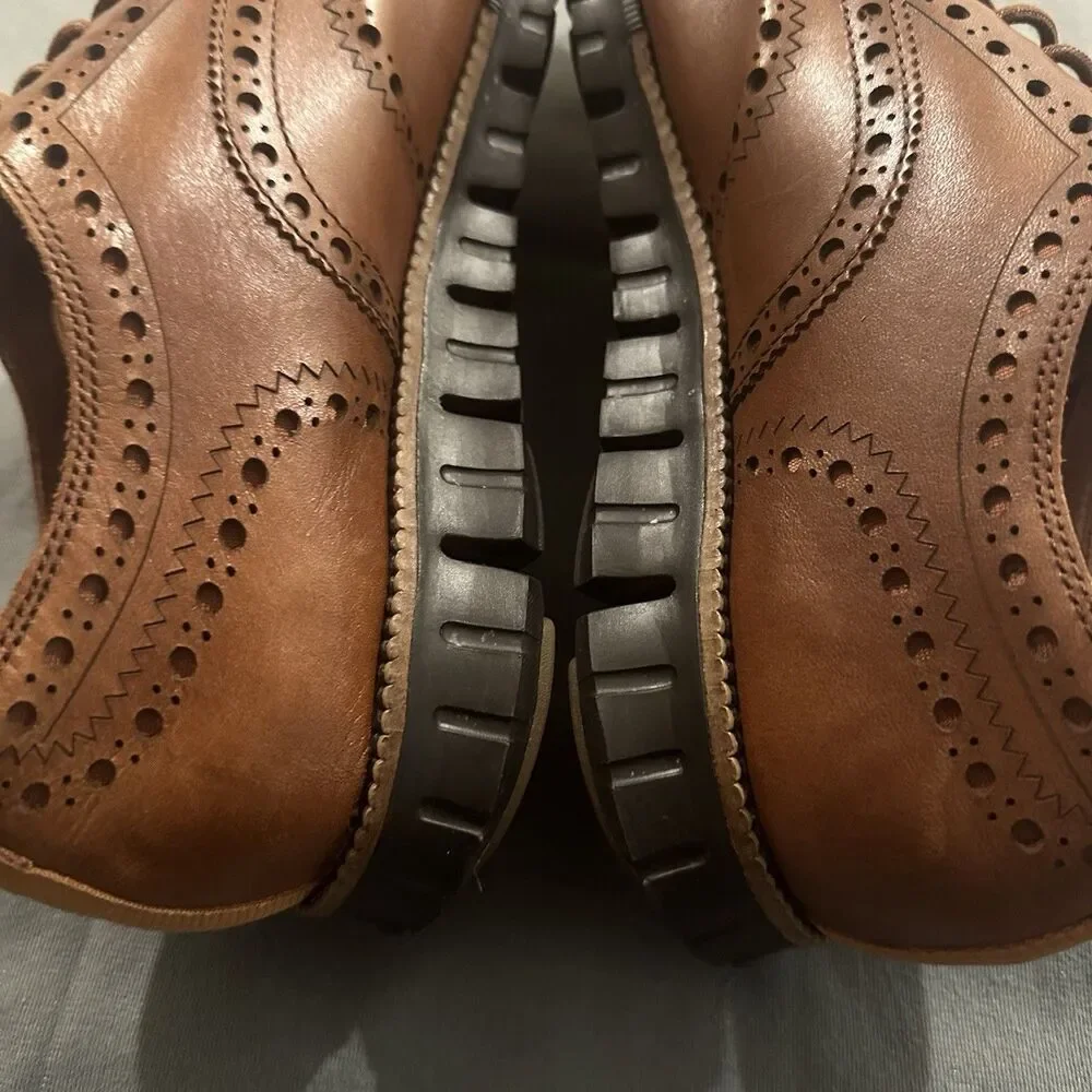 Cole Haan Zero Grand Wingtip Oxfords Dress Shoes Mens 11.5 M C24964 Brown